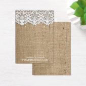 ホワイトレースバーラップイヤリングホルダージュエリー表示 (デスク)