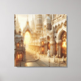 ホワイトレースファンタジーシティ キャンバスプリント