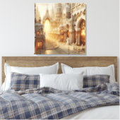 ホワイトレースファンタジーシティ キャンバスプリント (インサイチュ (寝室))