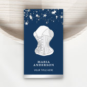 ホワイトレースブライダルコルセットリンジェリーブティック 名刺