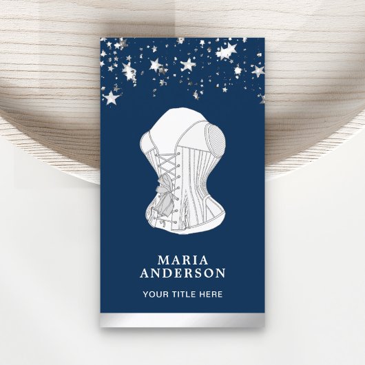 ホワイトレースブライダルコルセットリンジェリーブティック 名刺