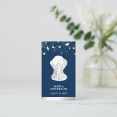 ホワイトレースブライダルコルセットリンジェリーブティック 名刺 (スタンド正面)