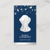 ホワイトレースブライダルコルセットリンジェリーブティック 名刺 (正面)