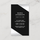 ホワイトレースブライダルボディースーツリンジェリーブティック 名刺 (裏面)