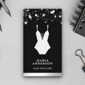 ホワイトレースブライダルボディースーツリンジェリーブティック 名刺