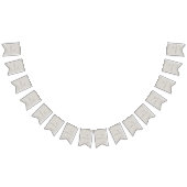 ホワイトレース付き軽い木製パネル バンティングフラッグ (全)