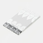 ホワイトレース型枠は黒に対して繊細縁どに作用する ポストイット (アングル)