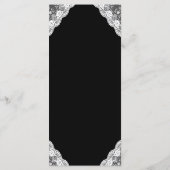 ホワイトレース手打ち拘束結婚手 メニュー (裏面)