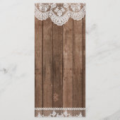 ホワイトレース素朴とウッドスリムディナーメニュー メニュー (裏面)