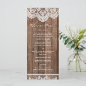 ホワイトレース素朴とウッドスリムディナーメニュー メニュー (スタンド正面)