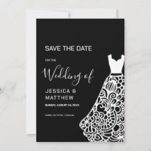 ホワイトレース結婚のドレス