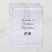 ホワイトレース結婚のメニュー メニュー (正面/裏面)