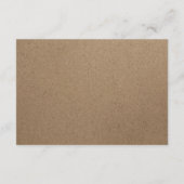 ホワイトレース | クラフトウェディングレセプションカード エンクロージャーカード (裏面)