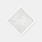 ホワイトレース スタンダードカクテルナプキン (角)