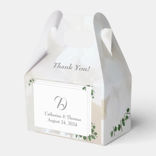 ホワイトレース&バラ葉ズモノグラム フェイバーボックス (正面サイド)