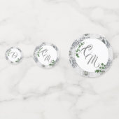 ホワイトレース&バラ葉ズ コンフェッティ (正面)