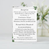 ホワイトレース&バラ葉詳細カード エンクロージャーカード (スタンド正面)