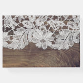 ホワイトレース |バーンウッド結婚ズ ゲストブック (裏面)