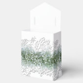 ホワイトレース & ベビーズブレス ウェディング フェイバーボックス (オープン)