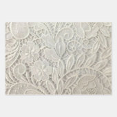 ホワイトレース ラッピングペーパーシート (正面)