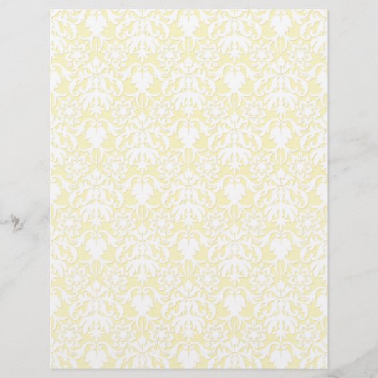 ホワイトレース&リネン結婚ズスクラップブック紙 (正面)