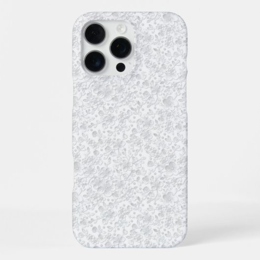 ホワイトレース iPhoneケース (裏面)