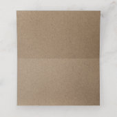 ホワイトレース | Kraft紙結婚のテーブル座席表 プレイスカード (内部開封)