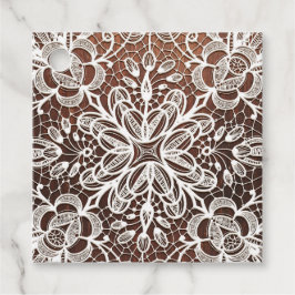 ホワイトレ素朴ース結婚ウッド フェイバータグ