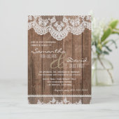 ホワイトレ素朴ース&ウッドリハーサルディナー招待状 招待状 (スタンド正面)