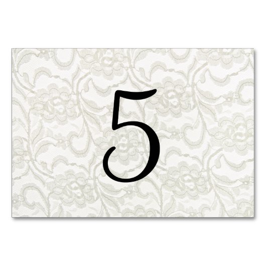 ホワイトレ結婚ースのテーブル番号 テーブルナンバー (裏面)