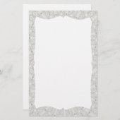 ホワイトレ結婚ースの万華鏡のように千変万化するパターン（ここにあなたの言葉） 便箋 (正面/裏面)