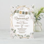 ホワイトロエレガントーズウェスタン素朴キンセアニェラInv 招待状 (スタンド正面)