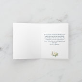 ホワイトロエレガントーズブルーウッドランタン サンキューカード (内部)