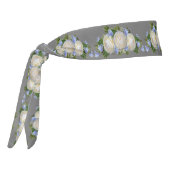 ホワイトロエレガントーズブーケロマンチック タイヘッドバンド (回転270)