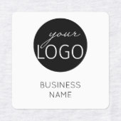 ホワイトロゴカスタムブランドのビジネス衣料品 ラベル (デザイン2)