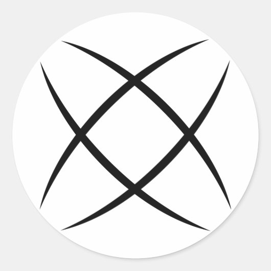 ホワイトロゴシール ラウンドシール (正面)