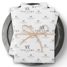 ホワイトロゴパターンビジネスブランドシンプル会社