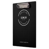 ホワイトロゴミニマリストロゴブランドブラックカスタム クリップボード (左)