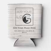 ホワイトロゴモダンの追加ビジネスクーラーボックス 缶クーラー (正面)