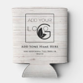 ホワイトロゴモダンの追加ビジネスクーラーボックス 缶クーラー (裏面)