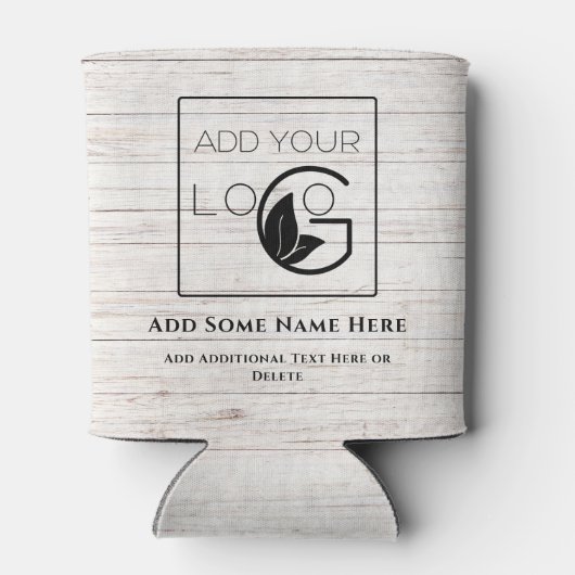 ホワイトロゴモダンの追加ビジネスクーラーボックス 缶クーラー (裏面)