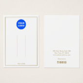 ホワイトロゴ追加カスタムヘアクリップアクセサリディスプレイ (正面&裏面)