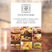 ホワイトロゴ | オーダーメイド ビジネス プロモーションディスプレイ ウィンドウサイン (シート2)