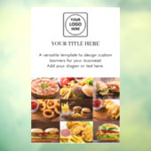 ホワイトロゴ | オーダーメイド ビジネス プロモーションディスプレイ ウィンドウサイン (シート3)