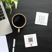 ホワイトロゴqrコードインスタ後を追グラム スクエア名刺