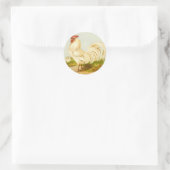 ホワイトロスタースティッカー ラウンドシール (バッグ)