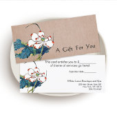 ホワイトロスマッサージセラピストギフト券