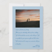 ホワイトロス結婚ス サンキューカード (裏面)