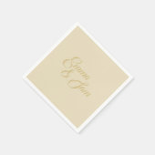 ホワイトロス結婚ス スタンダードカクテルナプキン (角)