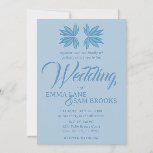 ホワイトロス結婚ス 招待状 (正面)